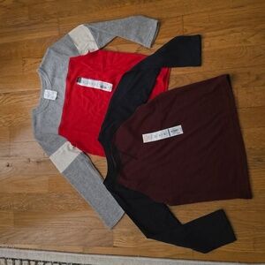 JUMPING BEANS AND OKIE DOKIE BOYS LONG SLEEVE SHIRT BUNDLE OF 2 SIZE 5T